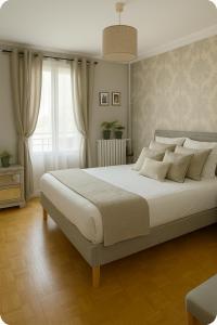 7 Guests, couchages- parking inclus- proche métro at door- 8min Paris