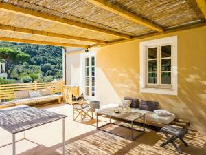 House With Pergola And Stunning Sunset On Elba