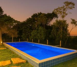 Casa com piscina e vista para o vale em Caraíva