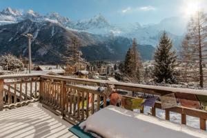 Le Refuge des Pecles, chalet avec vue Mont-Blanc