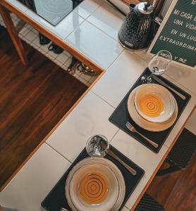 Cabaña con vista al volcán