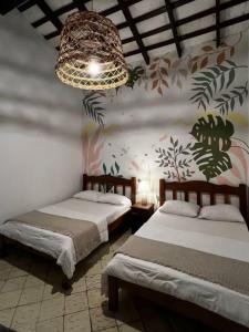 Habitación en casa rústica con aire acondicionado y wifi en el centro de Asunción