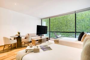 Studio Chic con Balcon Privado and Rooftop y Jaccuzi