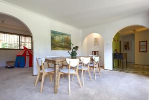 Relaxing at acreage farmhouse