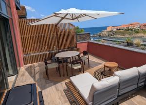Apart Berenice Collioure Cote Vermeille Piscine Crique Terrasse Vue Mer