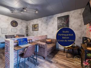 Cozy studio La Fabrique balcony & free parking