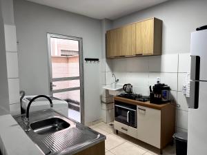 Apto Térreo Completo com Ar Cond para 5 Hóspedes Próximo a Florianópolis