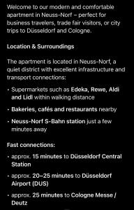 Apartment in Neuss - close to Messe Düsseldorf & Cologne