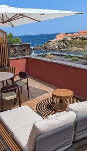 Appt Berenice, Côte Vermeille-Vue Mer, Piscine, Crique & Terrasses