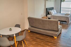 Modern studio apartment with AC and secure parking