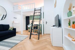 Studio élégant 4 couchages Front de Mer clim Parking privatif Wifi