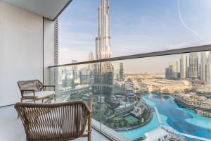High-Floor Luxury 2BR with Full Burj Khalifa & Fountain Views, Seamless Access to Dubai Mall and Burj Park, Grande, Downtown Dubai by Deluxe Holiday Homes