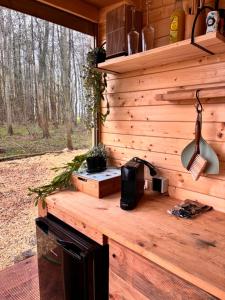 Bubbeltent in bos met hottub, 20m Amsterdam