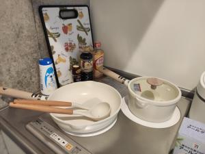 401Room,7-minute walk from Uguisudani Station located on the 4nd floor of an apartment-style building Twin room No elevator