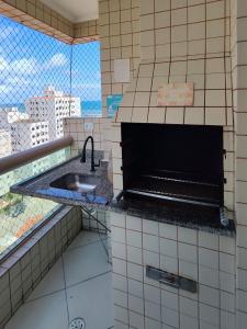 Pé na Areia! Sacada Vista Mar, Churrasqueira e Vaga