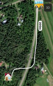 The house under Northern lights