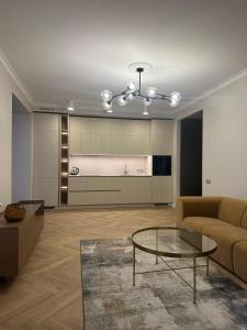 An apartment in central Riga with a view of the River