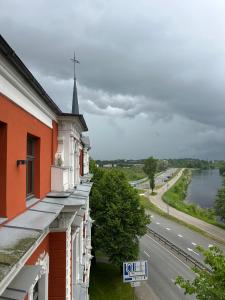 An apartment in central Riga with a view of the River