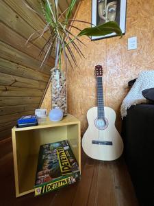 Chalé romântico com hidro, lareira e churrasqueira na Serra