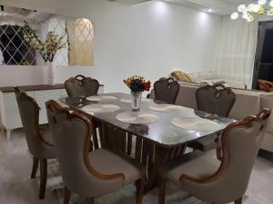 The comfort executive loft two bedroom apartment with amazing breathtaking city views , swimming pool ,gym ,private ample parking space with designated child playground area