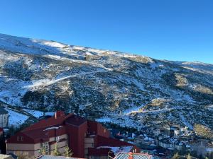 Puesta de sol y nieve