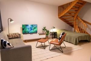 Two-story family apartment for 10 persons with private yard