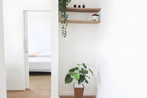 Varanda ensolarada a alguns passos do mar