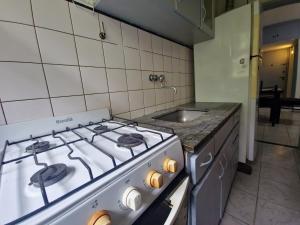 Departamento monoambiente dividido en zona Aldrey