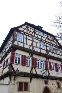 Triple room in a historic half-timbered house