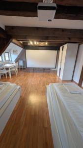 Triple room in a historic half-timbered house