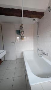 Triple room in a historic half-timbered house
