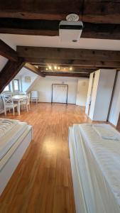 Triple room in a historic half-timbered house