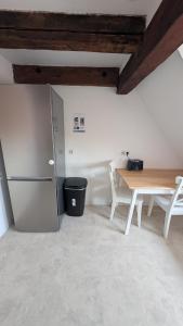 Triple room in a historic half-timbered house