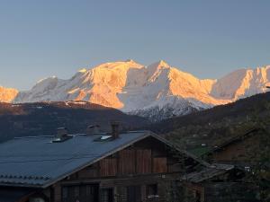 Chalet Taïga face au Montblanc et à 7min de Megève