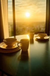 Luksusowy apartament z widokiem, basenem i sauną Hanza Tower