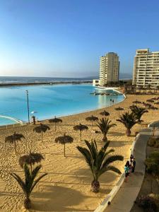 descanso frente al mar