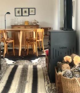 Container on the banks of Chubut River