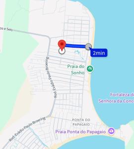 Loft na Praia do Sonho com piscina compartilhada