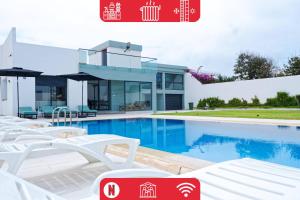 Villa Luxe Dar Bouazza - Piscine Privée - Fibre 100Mb - 3 min Plage