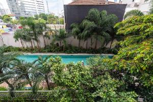 Studio c Piscina e Academia perto do Metrô - H104