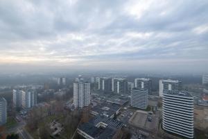 Air Conditioned Apartment in Katowice with 2 Balconies and City View by Noclegi Renters