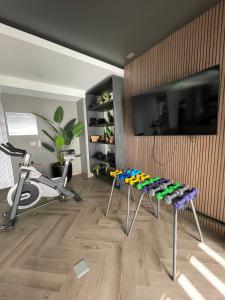 Aire Acondicionado, Ropa de cama y toallas, Piscina, Gym, Cerca de Metro,Barrio Italia Piso17