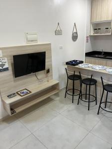 Flat Olímpia com Área de Churrasqueira privada e tudo novo