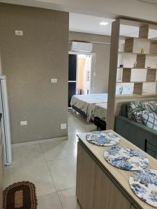 Flat Olímpia com Área de Churrasqueira privada e tudo novo