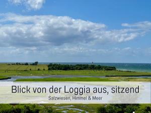 Fewo Gisela und Franz - für Sonnenuntergangfans - 180 Grad Meerblick - Saisonstrandkorb inkl von Mai-Sept am Naturstrand in 450 m - 3 Einzelbetten - Küche mit Spülmaschine - WLAN - Spiele und Bücher - Bäcker Restaurants Indoorspielplatz