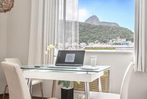 Vista incrível p o Cristo Redentor em Copacabana