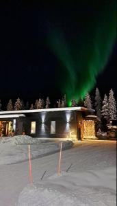 Arctic Giantlog Villa with private ice rink
