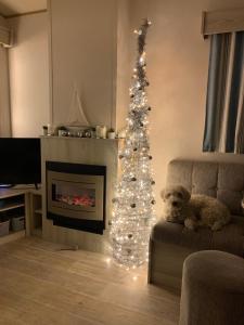 5 mins walk to beach. 3 bedroom caravan. Sleeps 8