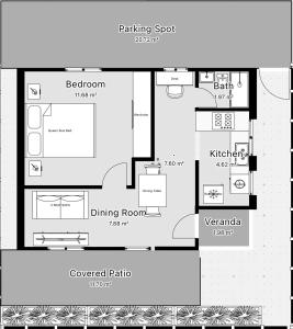 One-bedroom Granny Flat In Arncliffe Near Airport