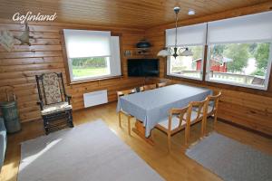 Riverside Cabin beneath the Northern Lights